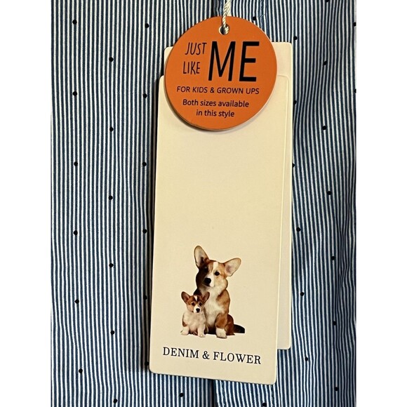 DENIM & FLOWER RICKY SINGH  Mens Shirt Large Blue Short Sleeve Button Slim Fit - Picture 3 of 15